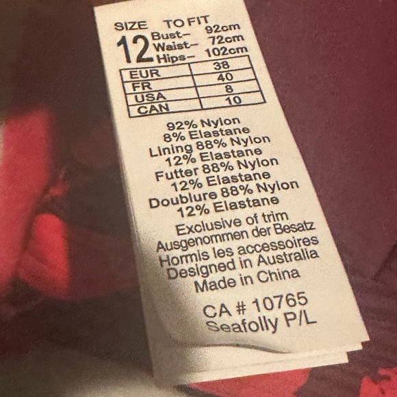 Seafolly Women's Florence Banded Tri Bra Swim Top NWOT - Picture 5 of 10